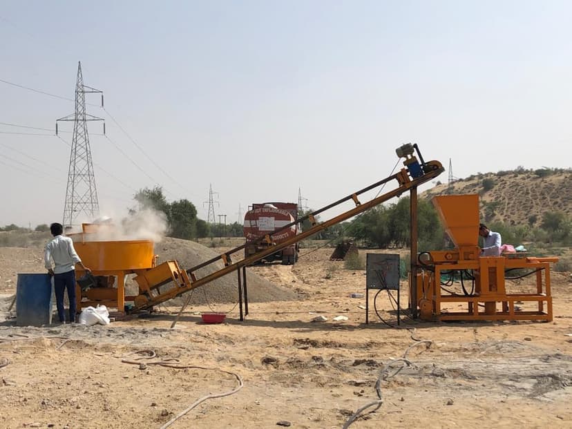 Semi & Manual Fly Ash Bricks Making Plant